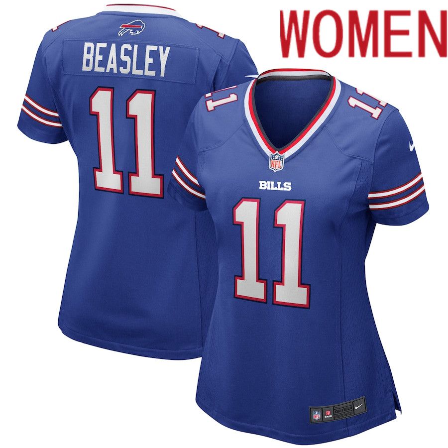 Women Buffalo Bills 11 Cole Beasley Nike Royal Player Game NFL Jersey